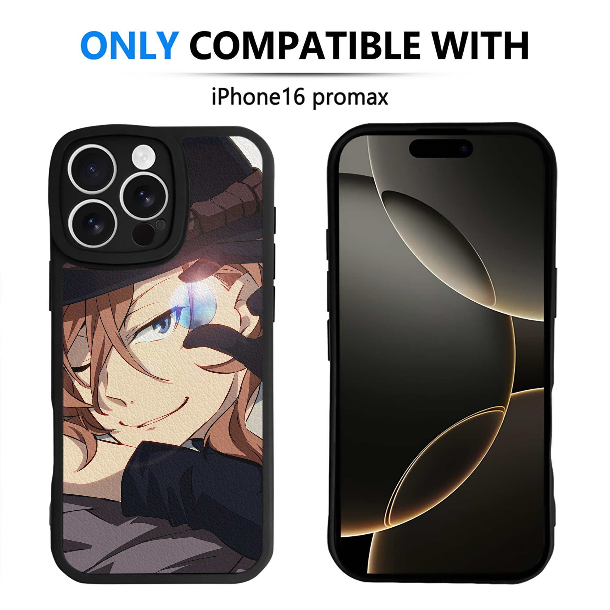 （画像用） 文豪ストレイドッグス Bungo Stray Dogs 【iPhone 16シリーズ対応】シリコンスマホケース（レザー調） 材質：シリコン